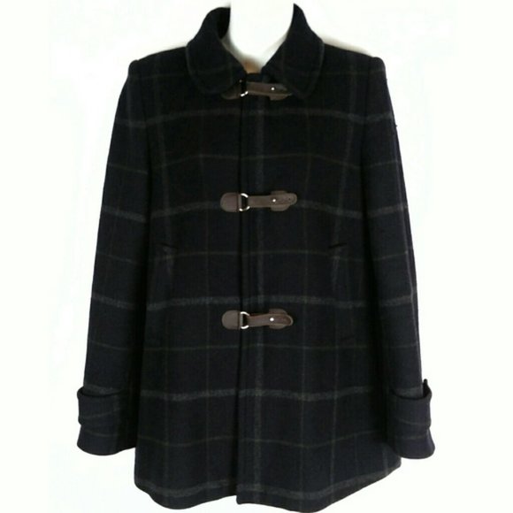 Claudie Pierlot plaid pea coat sz.36 Small - Picture 1 of 13